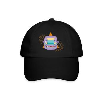 Mr. Stretchy - Baseballkappe - Schwarz/Schwarz - Vorne