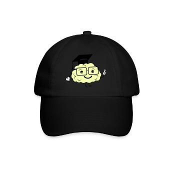 smart brain 02 - Baseball Cap - black/black - Front