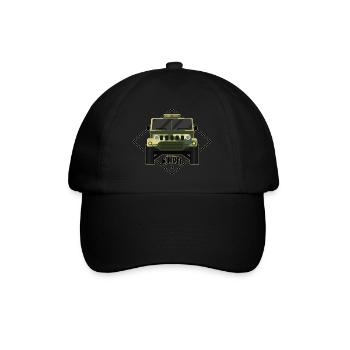 VOITURE MILITAIRE ENCIENNE - CAMOUFLAGE MILITAIRE - Casquette classique - noir/noir - Devant