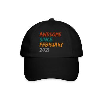génial depuis février 2021 - Casquette classique - noir/noir - Devant