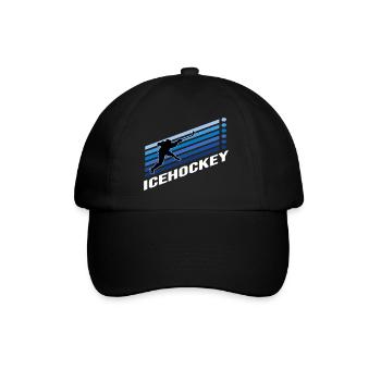 hockey sur glace hockey sur glace sports d’hiver pénalité rondelle - Casquette classique - noir/noir - Devant