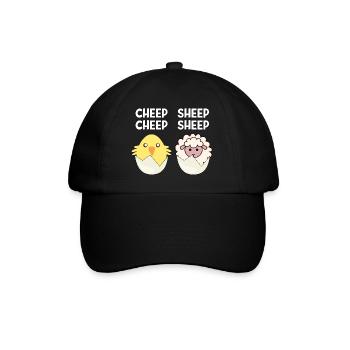 Cheep Sheep Chick Sheep Sheep Cadeau de Pâques - Casquette classique - noir/noir - Devant