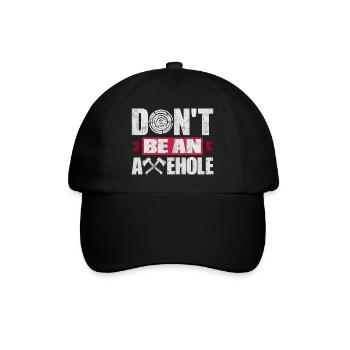 Hache Hache Lancer Hache Hache Lancer Hache Lancer Ne Pas Être - Casquette classique - noir/noir - Devant