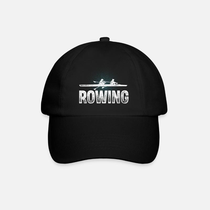 Rudern Ruderer Ruderboot - Baseballkappe - Schwarz/Schwarz
