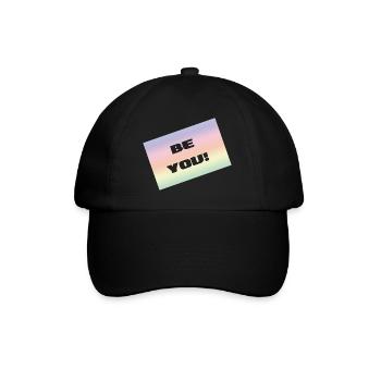 BE YOU - Baseballkappe - Schwarz/Schwarz - Vorne