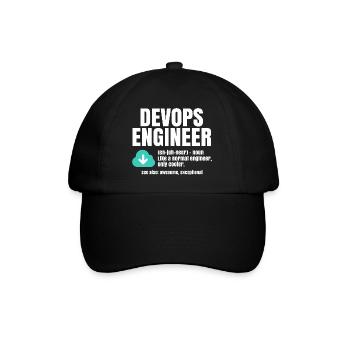 Devops Engineer - Baseball Cap - black/black - Front