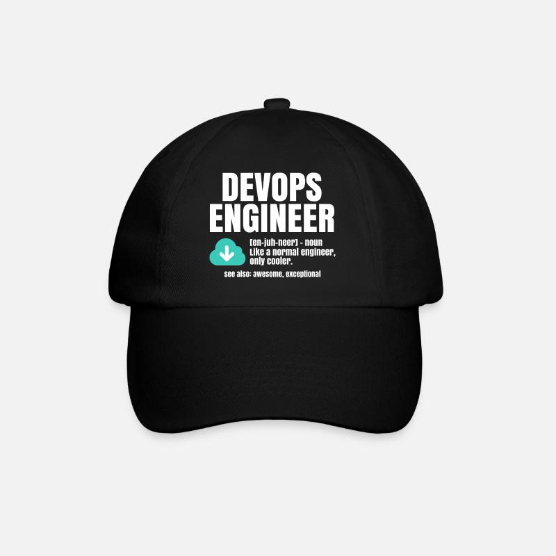 Ingénieur Devops - Casquette classique - noir/noir