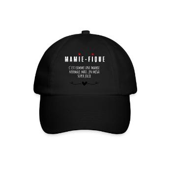 Mamie-fique mamie magnifique - Casquette classique - noir/noir - Devant