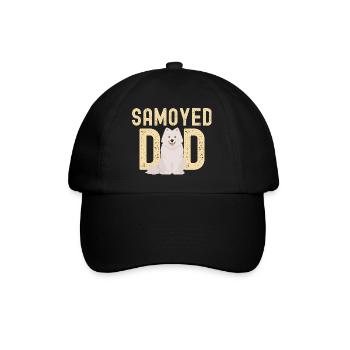Samoyed Daddy sweet Samoyed Dad - Baseball Cap - black/black - Front