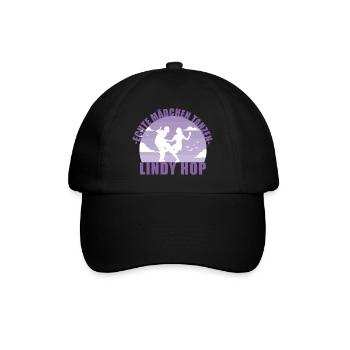 Echte Mädchen tanzen Lindy Hop Geschenk - Baseballkappe - Schwarz/Schwarz - Vorne