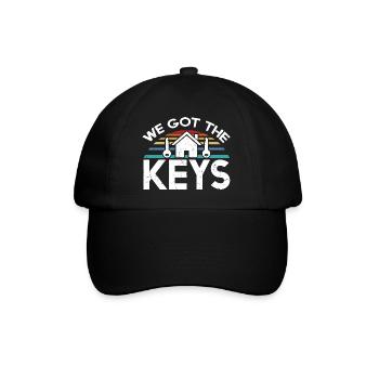 We Got The Keys Distressed Vintage - Baseball Cap - black/black - Front