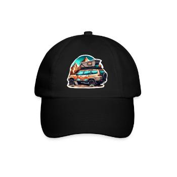 Tente de toit voiture SUV dans les montagnes rétro - Casquette classique - noir/noir - Devant