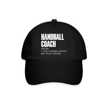 Entraîneur de handball Joueur de handball - Casquette classique - noir/noir - Devant
