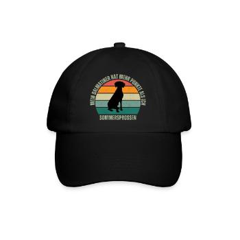 Dalmatiner, mehr Punkte wie ich Sommersprossen - Baseballkappe - Schwarz/Schwarz - Vorne