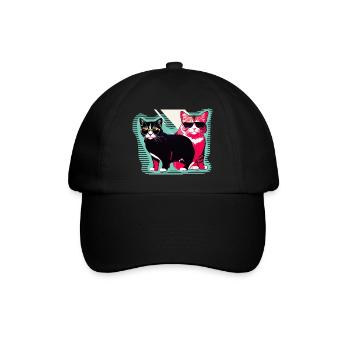 chats cool - Casquette classique - noir/noir - Devant