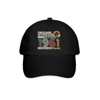 Mai 1961 anniversaire Mai 1961 cadeau 1961 - Casquette classique - noir/noir - Devant