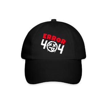 Error 404 Not Found - Baseball Cap - black/black - Front