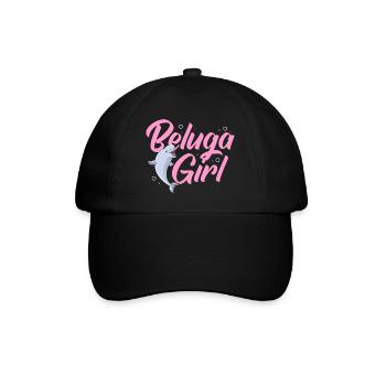 Beluga Whale Beluga Whale Whale Watching Dolphin Dolphin - Baseball Cap - black/black - Front