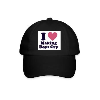 i Love making Boyscry - Baseballkappe - Schwarz/Schwarz - Vorne