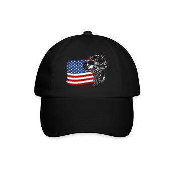 Gordon Setter Amérique Flag Dogs Wilsigns - Casquette classique - noir/noir - Devant
