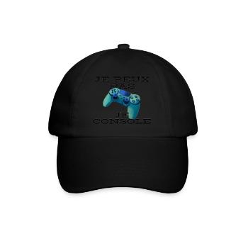Je peux pas; Je console - Casquette classique - noir/noir - Devant