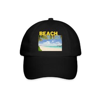 Beach 25 - Baseballkappe - Schwarz/Schwarz - Vorne