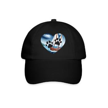 Segeln Segelsport Hund Segler Segelschiff Hunde - Baseballkappe - Schwarz/Schwarz - Vorne