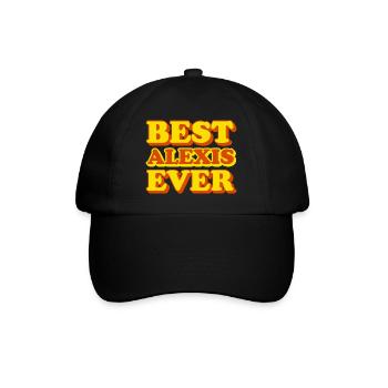 Alexis Prénom Drôle de cadeau - Casquette classique - noir/noir - Devant