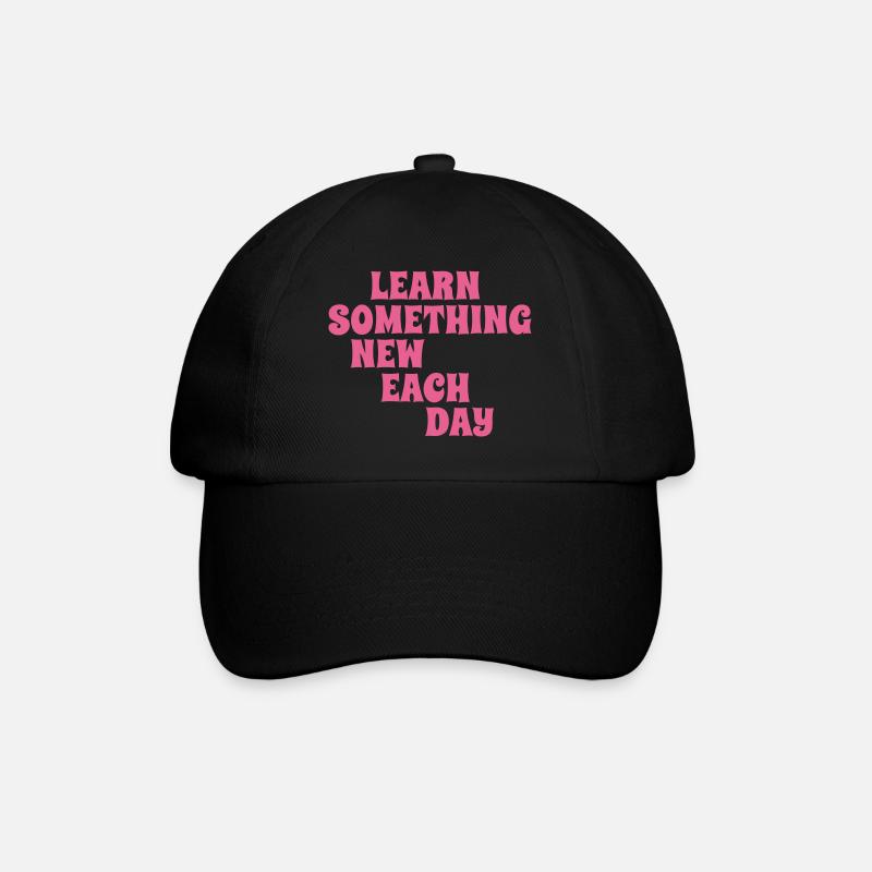 LearnSomethingNewEachDayPink - Baseball Cap - black/black
