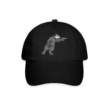 Dachs Dart Dartpfeil - Baseballkappe - Schwarz/Schwarz - Vorne