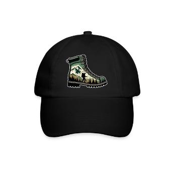 Chaussure randonnée Montagne Trekkeur Randonneur - Casquette classique - noir/noir - Devant