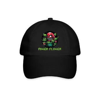 Plante à fleurs de puissance - Casquette classique - noir/noir - Devant