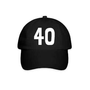 40. 40 YEARS. 40th ANNIVERSARY. 40TH ANNIVERSARY. - Baseball Cap - black/black - Front