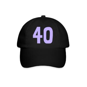 40. 40 YEARS. 40th ANNIVERSARY. 40TH ANNIVERSARY. - Baseball Cap - black/black - Front