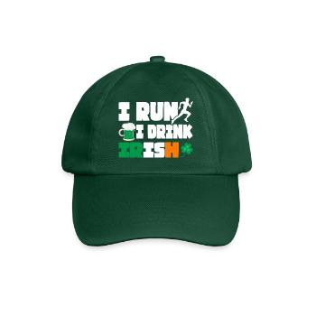 Je cours. Je bois. Irlandais. - Casquette classique - vert bouteille - Devant