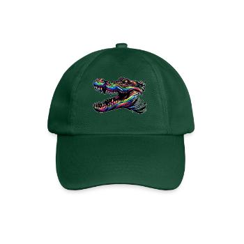 Alligator, Crocodile - Baseball Cap - bottle green - Front