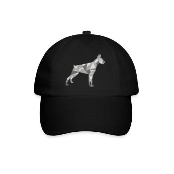 GEOMETRIC DOBERMAN - Baseball Cap - black/black - Front