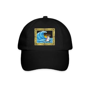 Message d’anniversaire de licorne dans une bouteille - Casquette classique - noir/noir - Devant