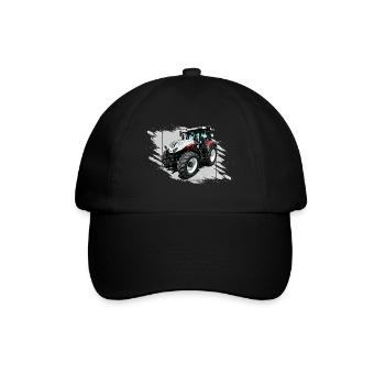 Tracteur Steyr Blanc - Casquette classique - noir/noir - Devant