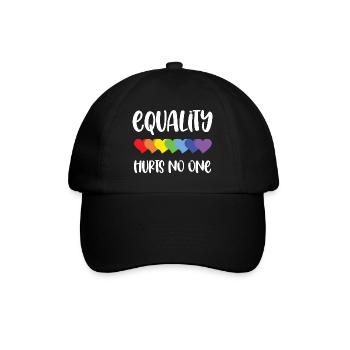 Mois de la fierté LGBT - L’égalité ne fait de mal à personne - Casquette classique - noir/noir - Devant