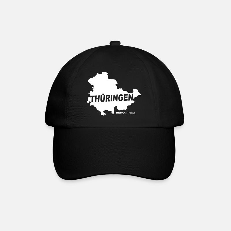 Thüringen Treu - Baseballkappe - Schwarz/Schwarz