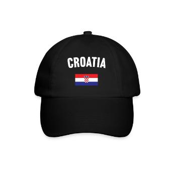 Drapeau de la Croatie - Casquette classique - noir/noir - Devant