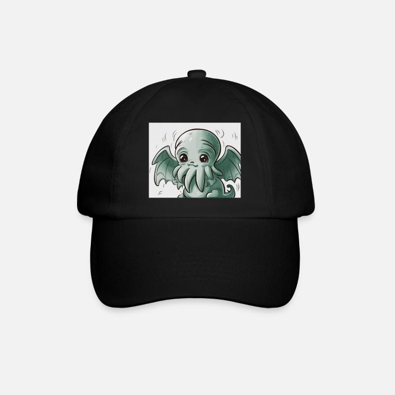 Cute Cthulhu - Baseball Cap - black/black