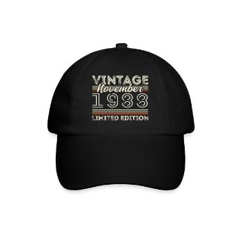 Novembre 1988 Anniversaire né en novembre 1988 - Casquette classique - noir/noir - Devant