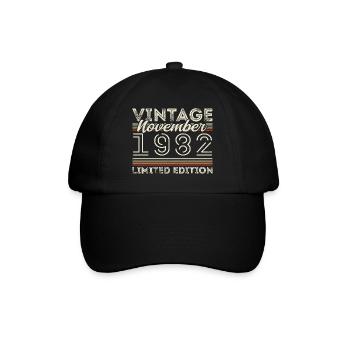 Born November 1982 Birthday November 1982 - Baseball Cap - black/black - Front