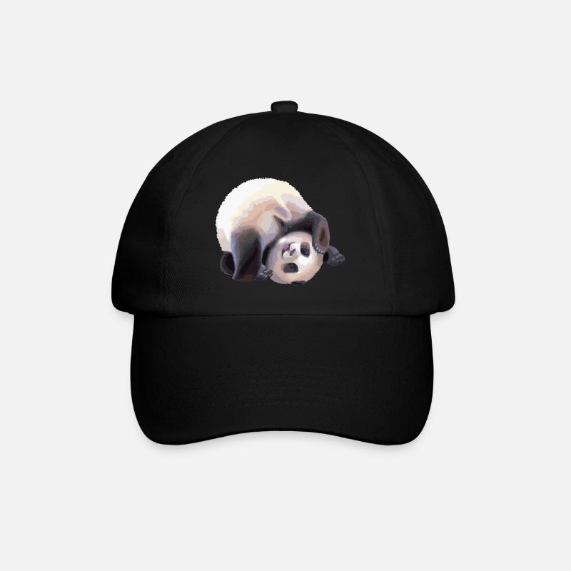 Panda - Baseball Cap - black/black