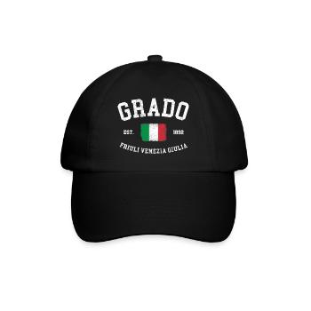 Grado Frioul-Vénétie Julienne Drapeau Italie - Casquette classique - noir/noir - Devant