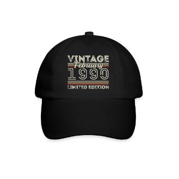 Cadeau d’anniversaire de février 1990 - Février 1990 - Casquette classique - noir/noir - Devant