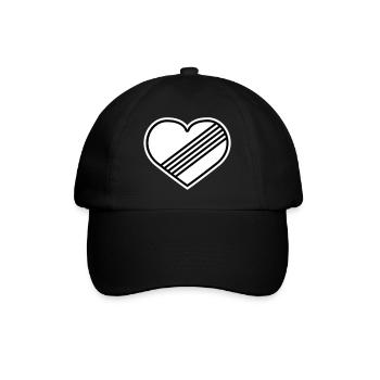 Full throttle heart against speed limit - Baseball Cap - black/black - Front