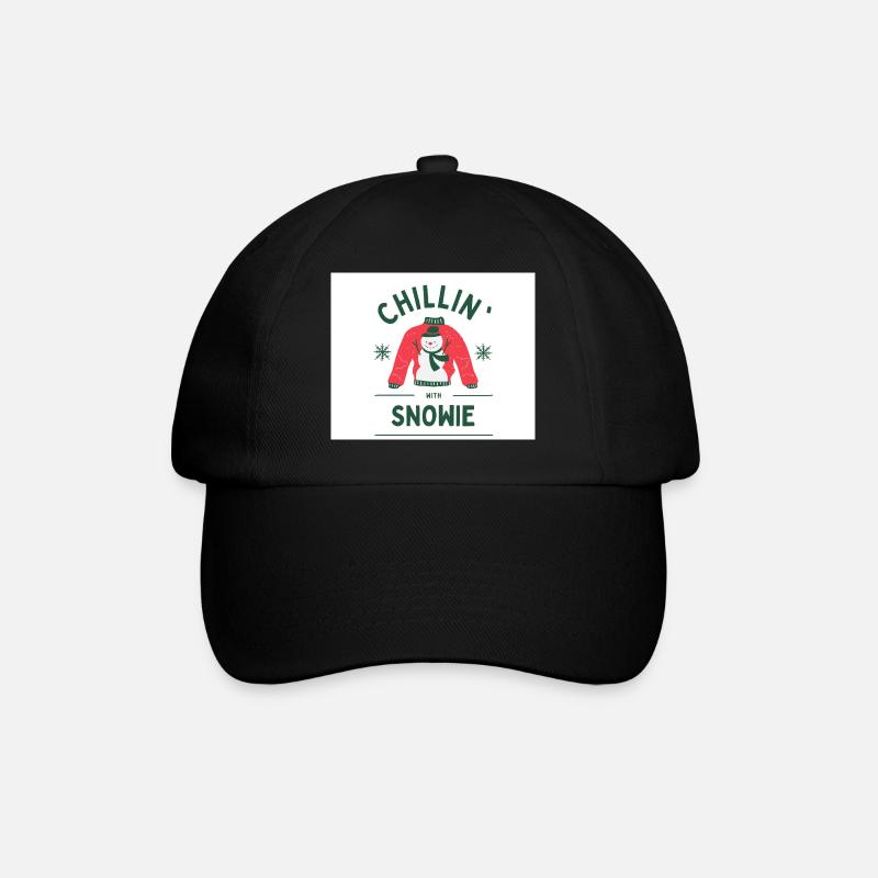 Snowie - Baseball Cap - black/black